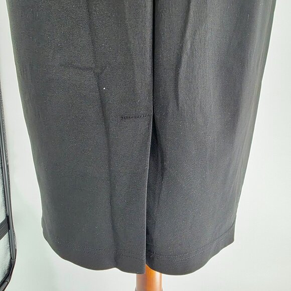 Adrianna Papell Womens Black Pleated Sheath Dress Size 4 - Picture 13 of 13